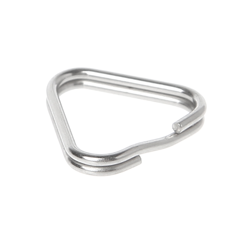 10 stk/sett metall trekantringer delt digitalkamera stropp krok reservedeler kamera stropp trekant ringetone