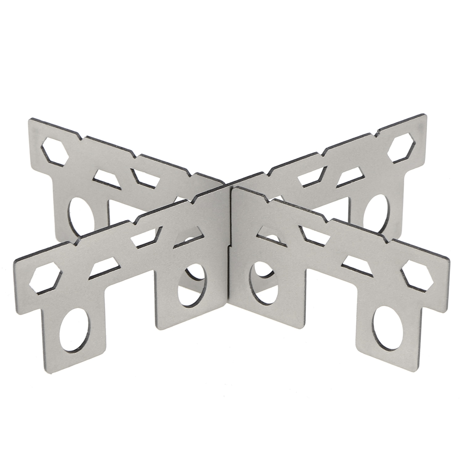 Titanium Alcohol Stove Outdoor Camping Titanium Mini Alcohol Stove with Cross Stand Stove Rack Support Stand Outdoor Stove