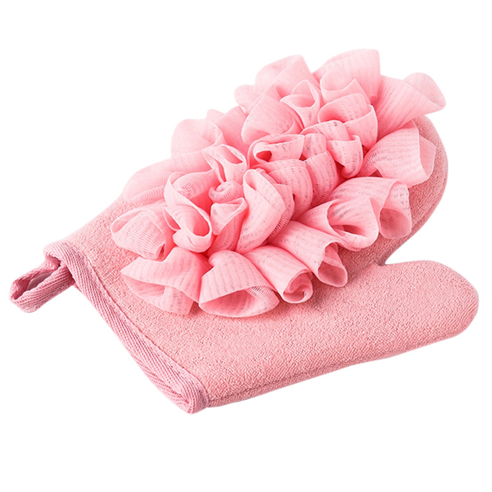 25 #1pc casa portátil esfrega banho esponja wisp para chuveiro purificador dupla face corpo escova de limpeza luvas chuveiro massagem: PK