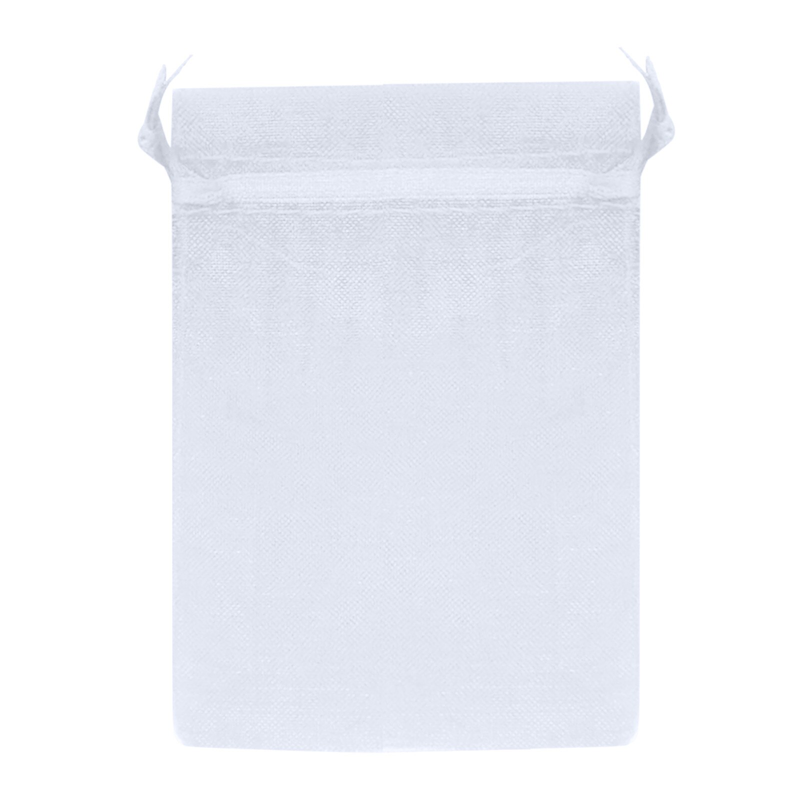 30 Pieces Sheer Organza Bags, White Wedding Favor Bags with Drawstring Makeup Organza Favor Bags: White