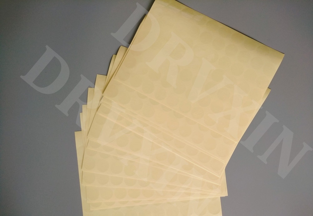 Round PVC transparent blank label 3.5cm For high-end valuable products sealing sticker 3.5 Silk Thick 1000 Pcs/Lot