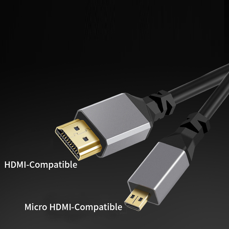 4K @ 60HZ 0,5-2,4 M Compatible con HDMI a HD/MINI HD/Micro HD/extensión en espiral Cable espiral Flexible Cable de enchufe macho a macho para HDT