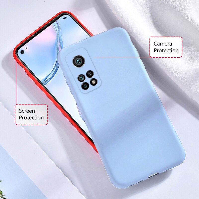 Funda protectora para xiaomi mi 10t pro 5g, funda fina de tpu mate suave