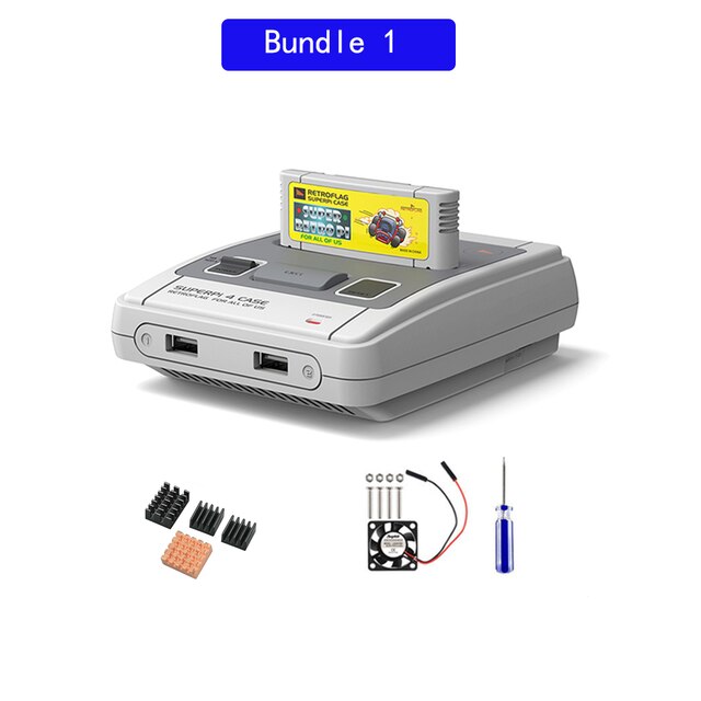 Retroflag Superpi 4 Case Raspberry Pi Case Met Veilige Uitschakeling Retroflag Case-J Voor Raspberry Pi 4 Model B: WHITE