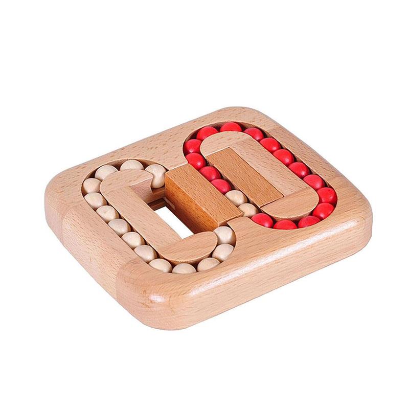 Holz Tisch Labyrinth Gleichgewicht Gremium Tisch Labyrinth Flache Ball Spiel Schnelle Spiel Erwachsene Tabelle Schiff Eltern-Art Für freundlicher Und Interagieren D2H8