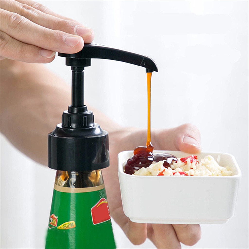 Buse de bouteille de sirop, pulvérisateur d'huile à pression, pompe ménagère, bouchons de bouteille de type poussoir, distributeur de liqueur et d'alcool, bouchon, ustensiles de bar