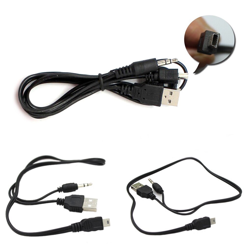 2 In 1B Mannelijke Minib 5 Pin + 3.5MMX Kabel, X En Charger 2 In 1 Kabel Voor Draagbare Speaker