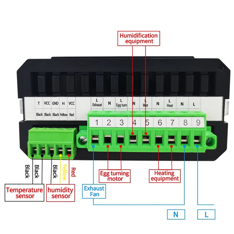 Incubator Controller Thermostat Full Automatic and Multifunction Egg Incubator Control System HT-10