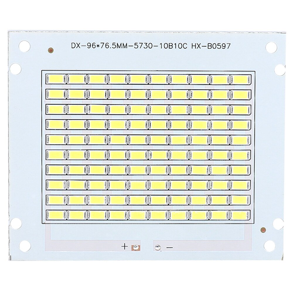 Projecteur LED à large faisceau, 50W, DC30-32V Epistar PCB SMD, 5730, blanc, 6000K, puces, plaque de ressources, bricolage