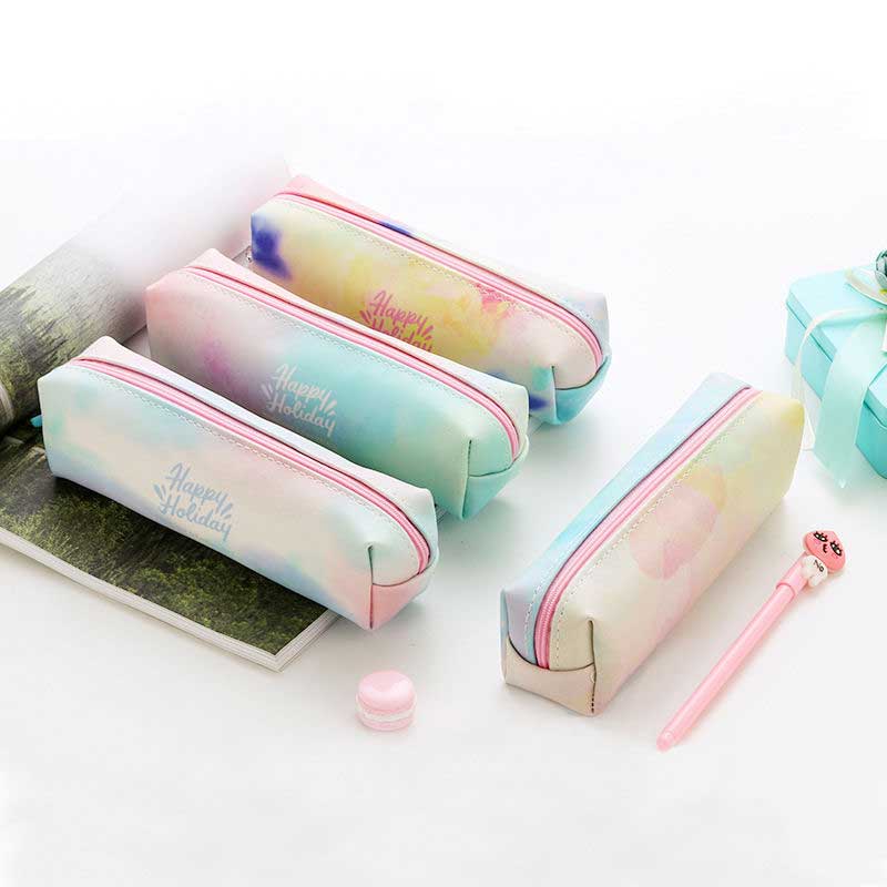 Dream Unicorn Pencil Case for Girls School Supplies Super Big School Stationery Pencil Box Pencilcase korean kawaii bag
