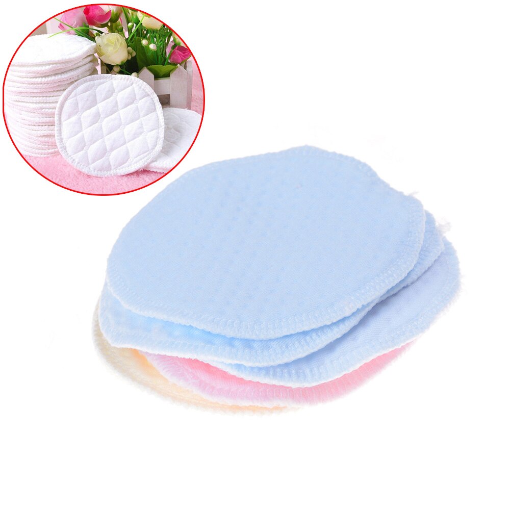 6Stck wiederverwendbar waschbar Sanft Baumwolle Saugfähigen Mama murmeln Baby Brust Fütterung Pflege Pads Bh Einsätze Lieferungen Zufällige farbe