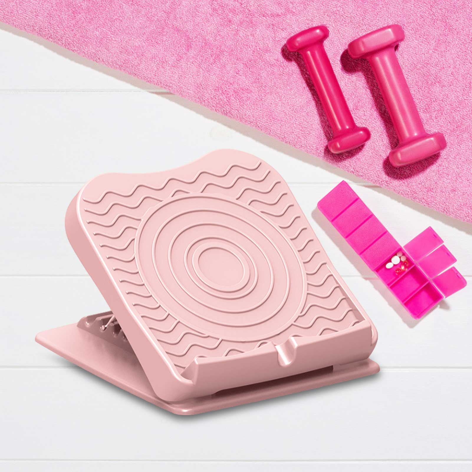 Tension board oblique pedal folding bar stool household tendon stretcher compression tendon stovepipe fitness device