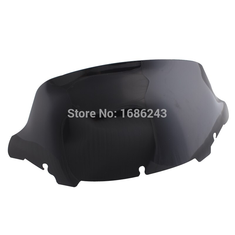 4.5" 7" 10.5" 9 Inch Wave Windshield Fits For Harley Touring Electra Glide Street Glide FLHX FLHXS FLHTK Trike 14-19 Windscreen: 10.5 inch Dark Smoke
