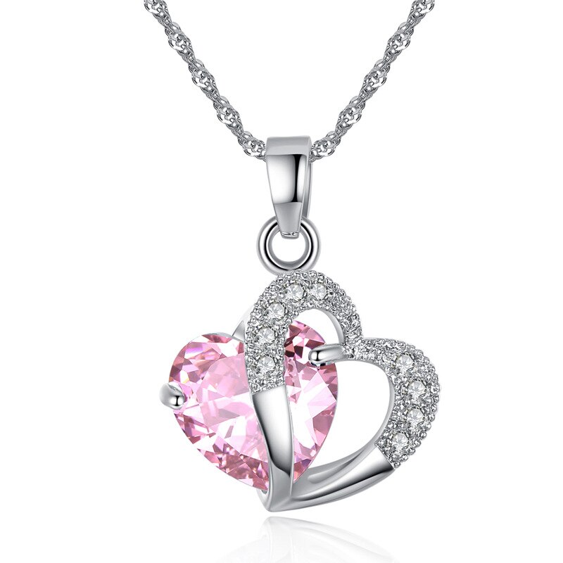 Top Class Style Heart Power Colorful Necklaces Crystal Jewelry Girls Women Jewelry: G