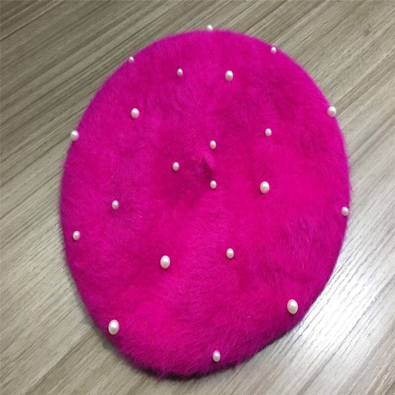 Brand lady's warme baret, versierd met kralen voor .: 5