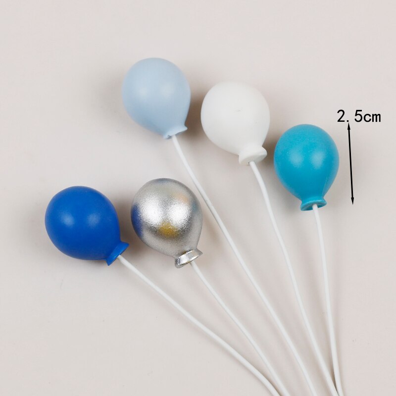 Décoration de gâteau en boule | Haut de gamme, or argent jaune bleu violet rose, amour gâteau ameublement pâtisserie, garniture de gâteau en boule ronde: Resin balloon 5pc 6