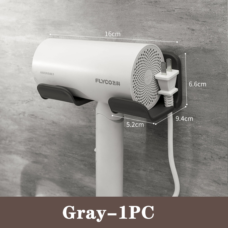 Föhn Houder Wandmontage Stijltang Föhn Stand Badkamer Organisator Planken Washroom Organisatie Planken: Grey