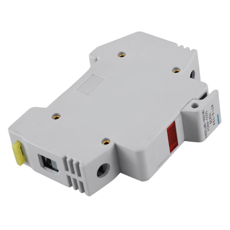 1 Pcs Rail Mount Fuse Holder Base &amp; 10 Pcs 1000 VDC Fuse Solar PV Explosion-Proof Fuse