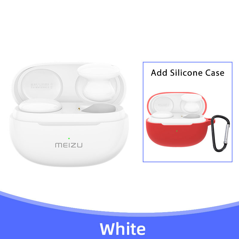 Meizu POP 3 TWS auricolare Wireless Bluetooth 5.2 auricolari ENC 24 ore di durata della batteria cuffie Wireless IPX5 per Meizu 18 Pro 18X: add Red case