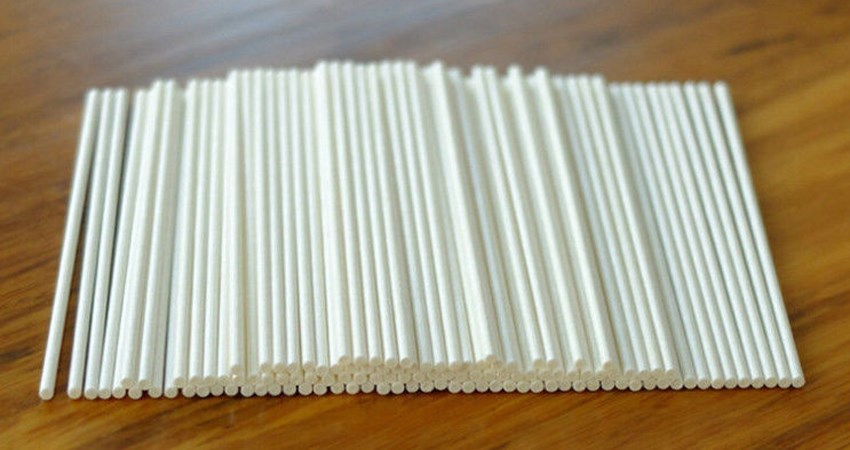 10 Stuks Pop Sucker Sticks Chocolate Cake Lolly Lolly Snoep Maken Mould Wit: 20cm
