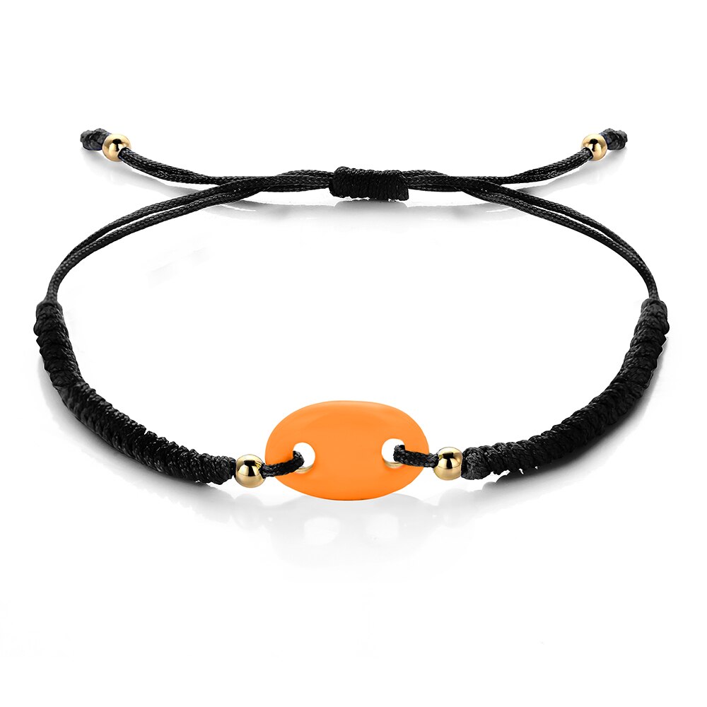 Neue H Schwein Nase Regenbogen Seil Kette Armbinde Für Frau Mann Sommer freundlicher Leuchtstoff Armbänder schmuck: B176-7