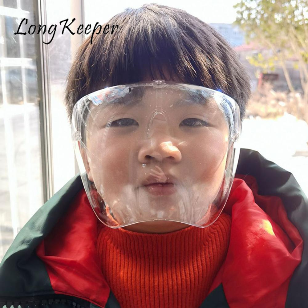 LongKeeper Kids Faceshield Protective Glasses Safety Glasses Anti-spray Antifog Goggles Child Full Face Clear Protection Glasses