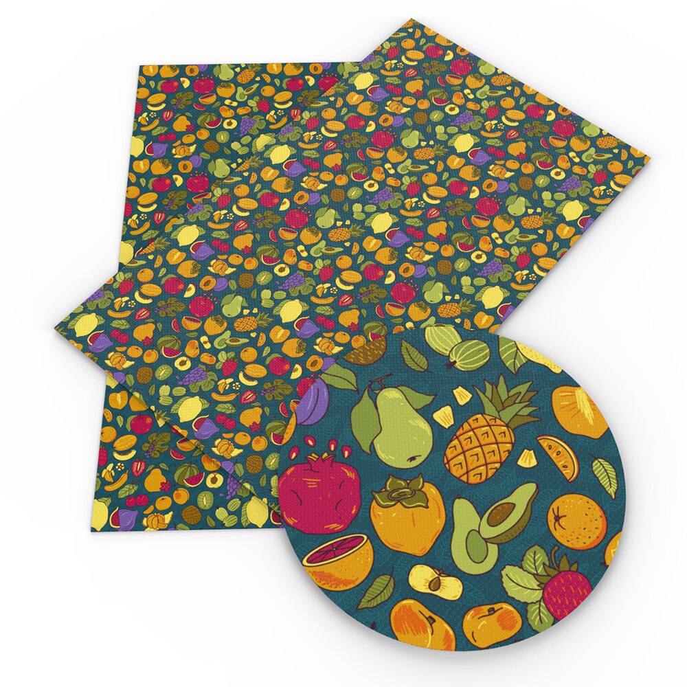 20*34cm Avocado Printed Faux Leather Fabric Sheet Vinyl Craft for Earring Bows Making,1Yc9662: 1100170001
