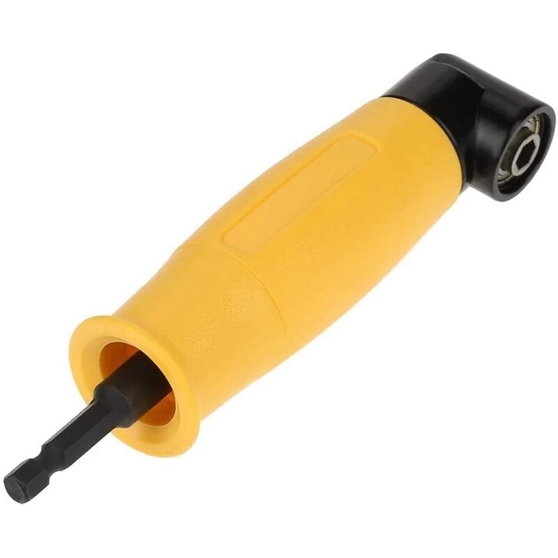 Right Angle Drill 90/105 Degree Multifunction Right Steel Angle Driver Angle Extension Power Screwdriver Drill Adapter Hex Shank