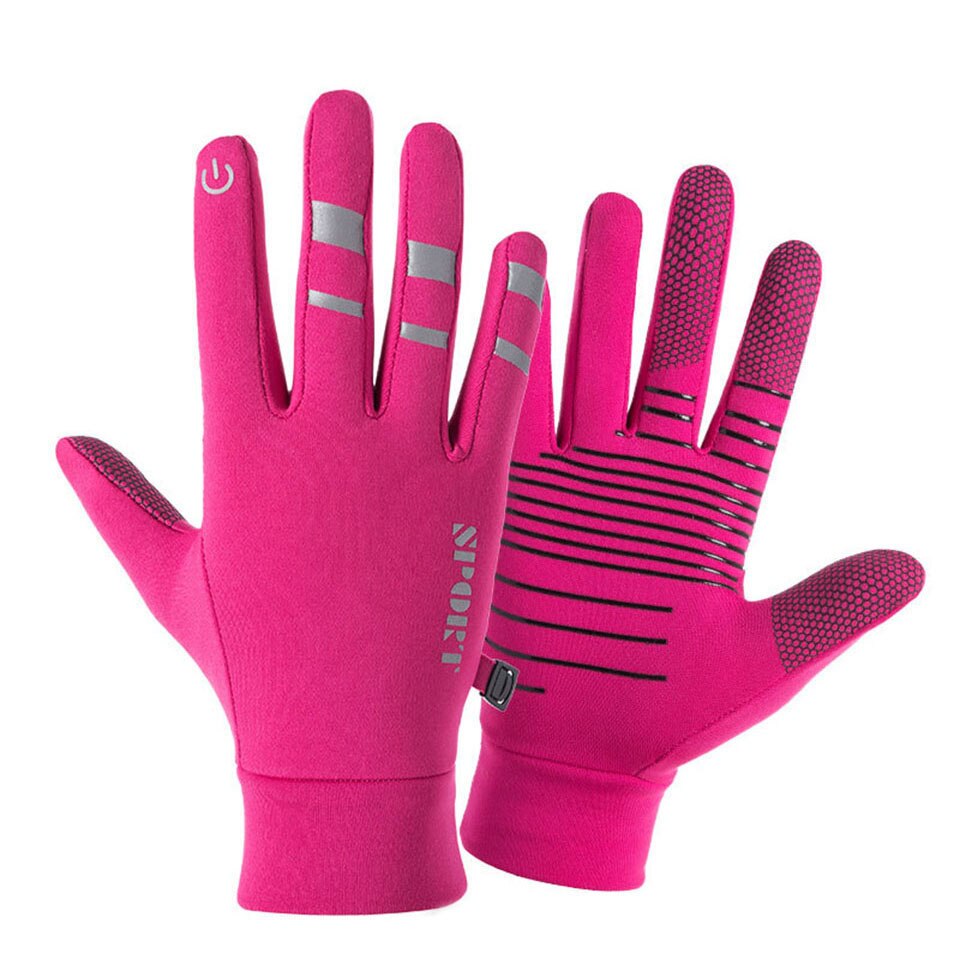 LOOGDEEL-guantes de pesca térmicos para hombre y mujer, manoplas antideslizantes de dedo completo, cálidas, a prueba de viento y con pantalla táctil, para invierno