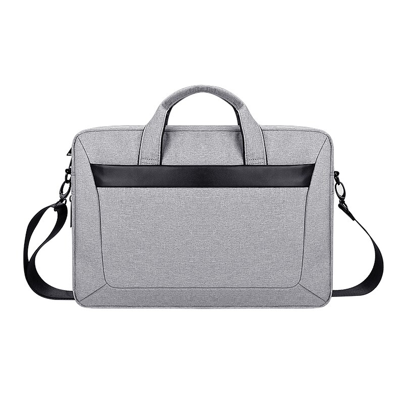 Laptoptas 13.3 15.6 14 inch waterdichte notebooktas hoes voor macbook air pro 13 15 computer schoudertas handtas aktetas: Grijs / 14- inch