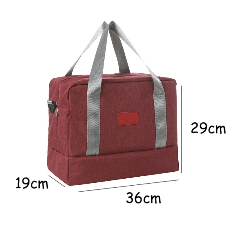 SEREQI Multifunctional Dry And Wet Separation Travel Bag Travel Packing Big Luggage Bag Unisex Zoning Clear Duffle Bag