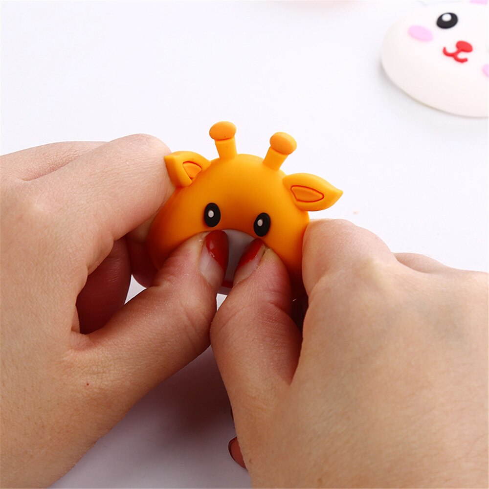 Silicone Desk Corner Protector Door Handle Bumper Guard Stopper Self Adhesive Rubber Round Door Crash Pad Anti-slip Sticker