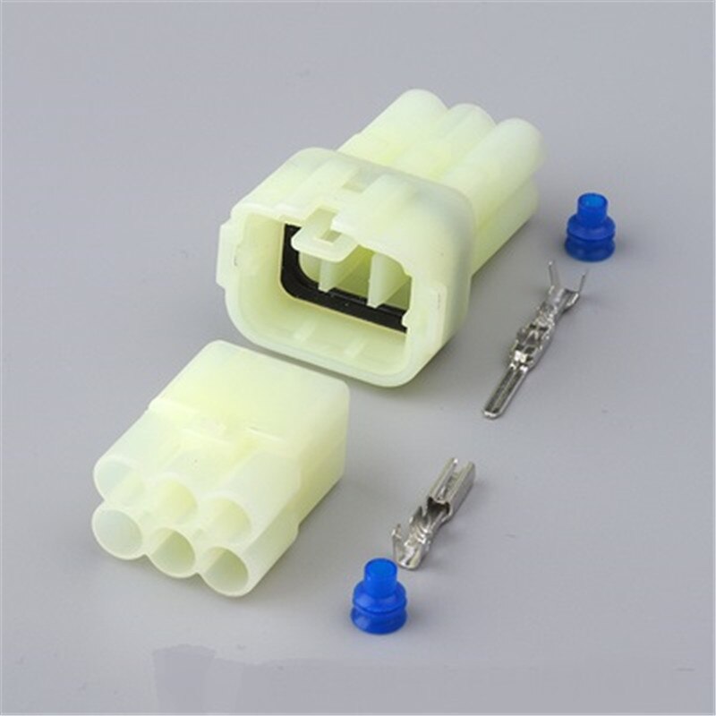 100 Set 6 Pin Hm 090 Mannelijke Vrouwelijke Motorfiets Connector Sensor Plug Auto Elektrische Connector 6189-6171 6180-6181: full set