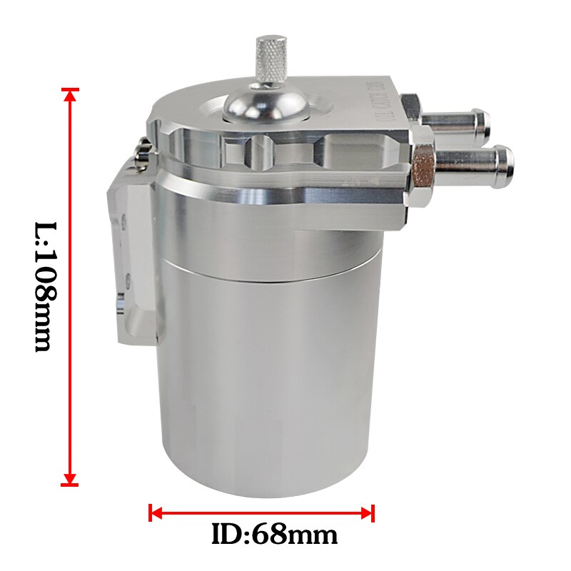 Tanque de depósito de aceite de aluminio con volante Universal, , tanque de aceite con WLR-TK64 de filtro