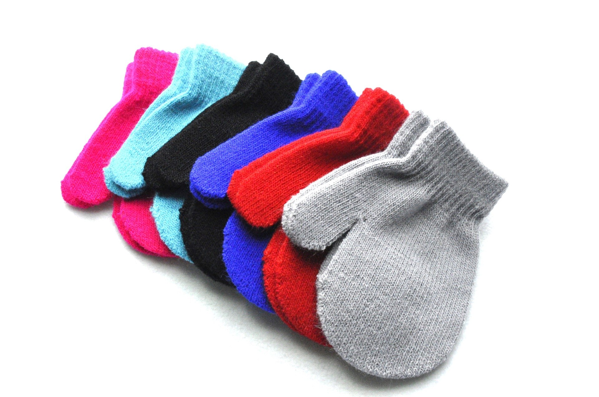 Guantes de invierno para bebé, manoplas suaves elásticas cálidas de punto para niños, niñas y niños
