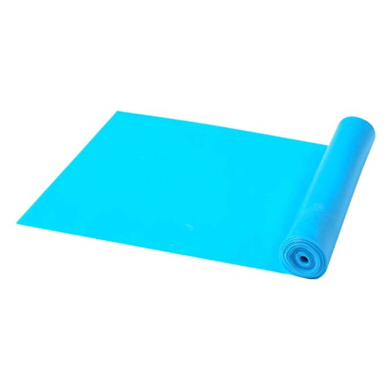 Yoga indoor spanband fitness oefening pilates stretchen lint riem trek elastische band benodigdheden: Blauw