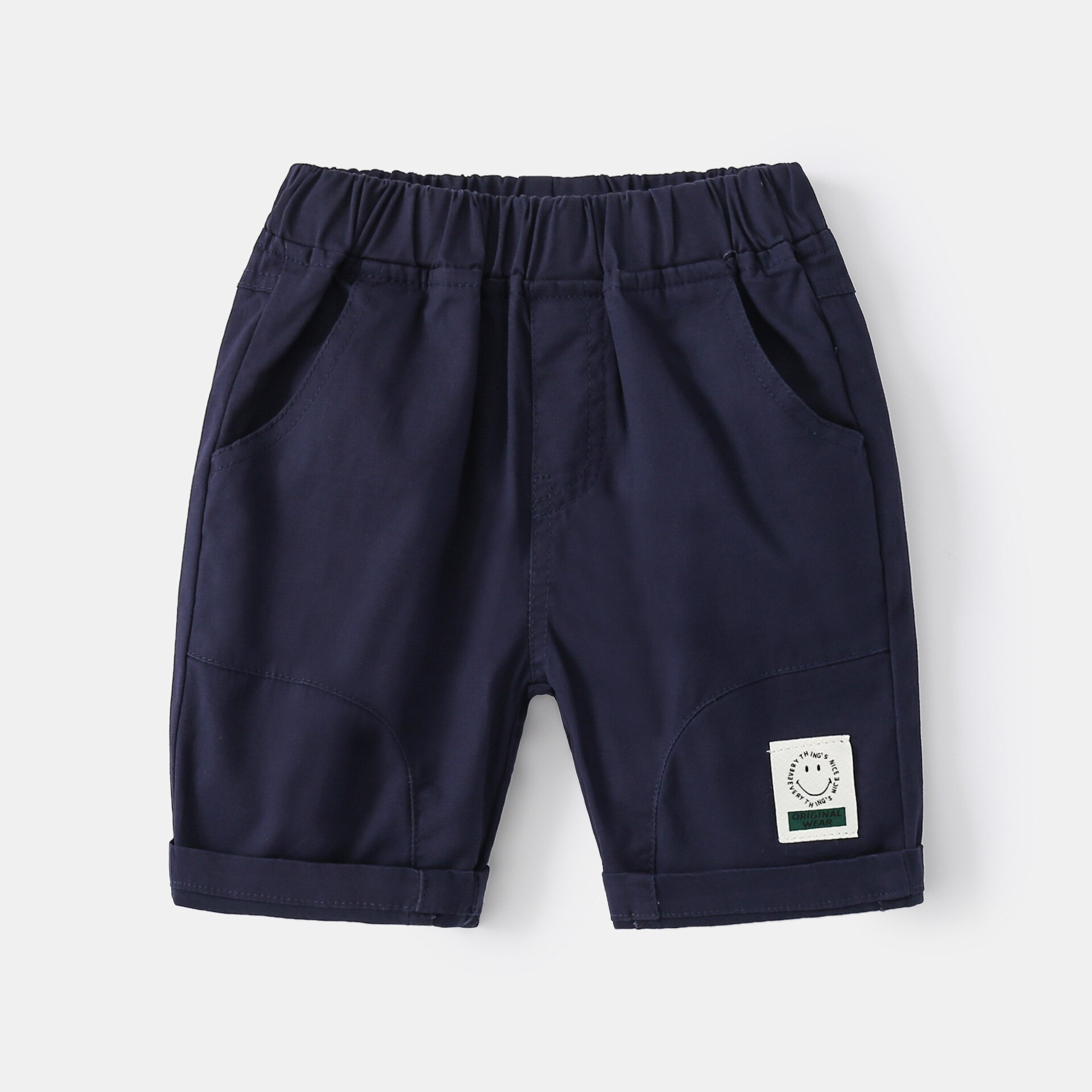 Short d'été en coton uni pour garçons, vêtements décontractés, à la , 3-8T: 2 / 140