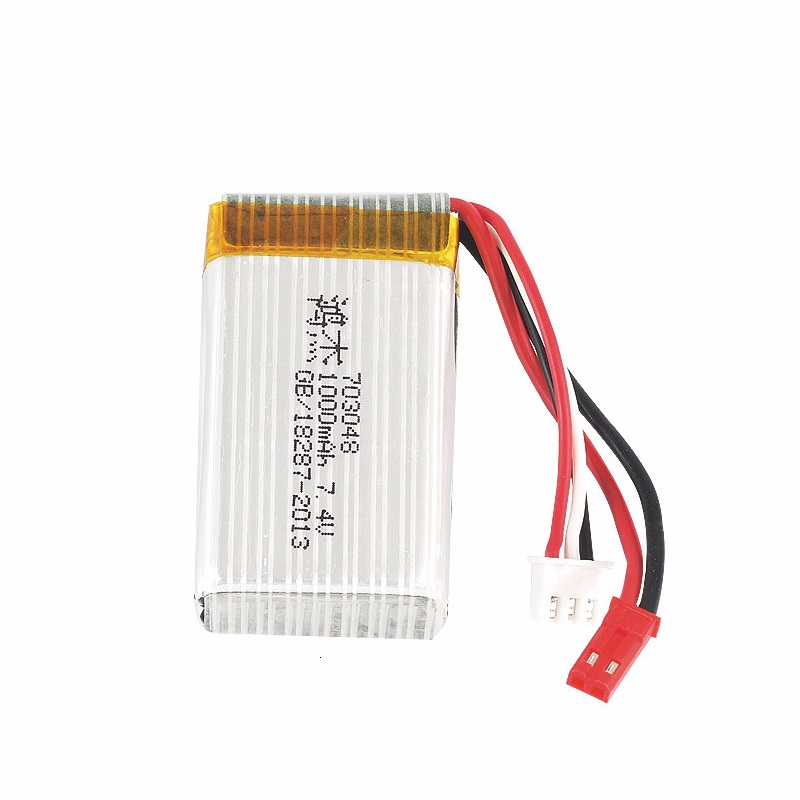 Batería Lipo de 7,4 v, 1000mah, 703048 para MJXRC X600 U829A U829X X600 F46 X601H JXD391 FT007, batería Lipo de 7,4 V, batería de juguete a control remoto, 1 Uds.