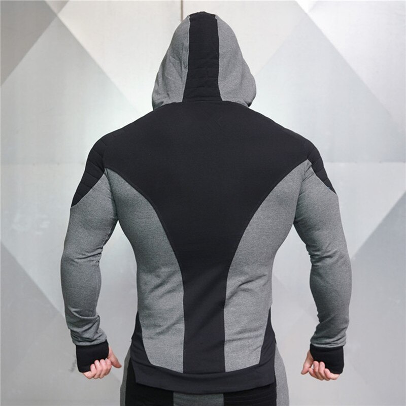 Workout Jogging Running Jacket Mannen Training Bodybuilding Kleding Hooded Sweater Mannen Sport Jassen Running Jas Sportkleding