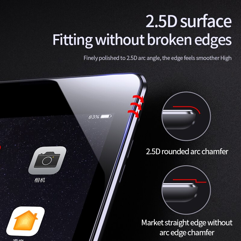 Joyroom 9h gehard glas voor ipad pro 10.5 inch volledige cover screenprotector voor ipad pro 11 air 1 2 mini 1 2 3 4 5 glas