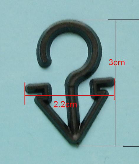 Plastic V-end Sock Hooks Hanger For Sock Stocking Underswear Towel Package And Display Small Hanging Bag Header: black