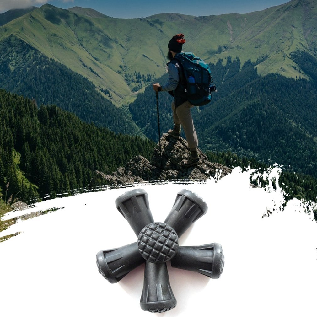 Trekking Pole Accessories Foot Cover Round Head Stick Tip Protection Set Separate Rubber 30cm Mountain-climbing: Default Title