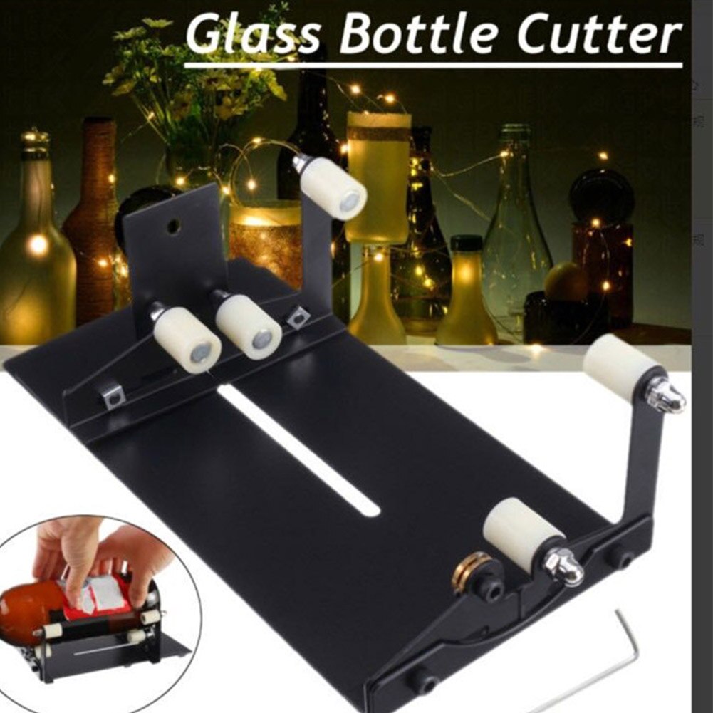 Cutting Machine Glass Bottle Cutter Kit Accessories Wine Beer Craft For Square DIY Tool Sculptures 5 Rollers Safety