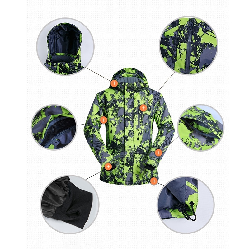 Mutusnow Heren Ski Jas Waterdicht Warm Snowboarden Jas Winddicht Sneeuw Snowboard Jas Voor Outdoor Camping Wandelen Skiën