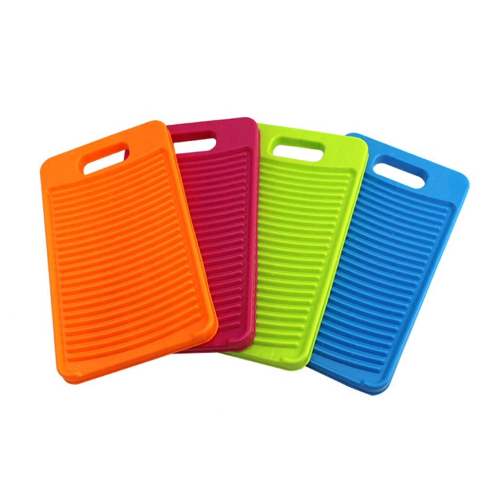 Non-slip Washing Washboard Home Washing Scrubbing Board Laundry Washboard for Home (Blue)