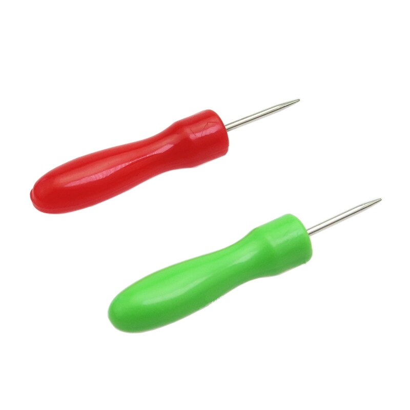 5Pcs Priem Pricker Gat Maker Tool Punch Naaien Stiksels Lederen Craft Leer Haak Voor Diy Handgemaakte Leathercraft Naald Gereedschap