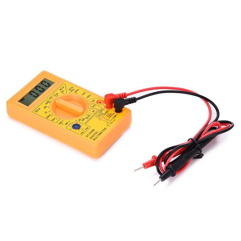 Multimeter tester håndvoltmeter måler strøm modstand temperatur meter lcd digital ac/dc amperemeter testledning sonde