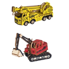 3D Kinderen Techniek Auto Puzzel Diy Handgemaakte Model Decoratie Jongen Meisje Houten Educatief Speelgoed