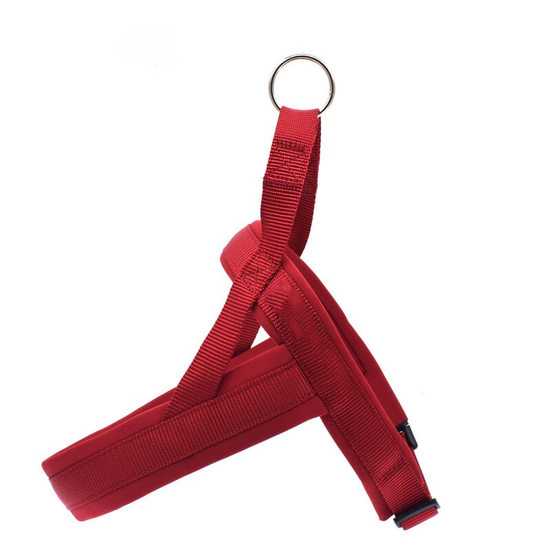 Kleine medium grote Hond Harnas Vest Duiken doek Gewatteerde Huisdier borstband voor honden lead leash grote Hond Wandelen Training harnesses: wine red / L