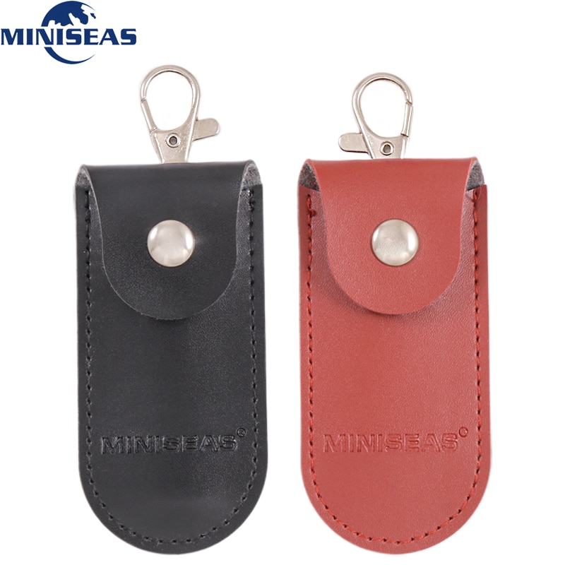 Miniseas Bag Case Beschermende Lederen Sleutelhanger Voor Usb Flash Drive Pendrive Memory Stick Otg